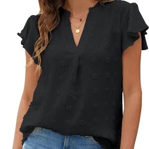 Chiffon V-Neck Top